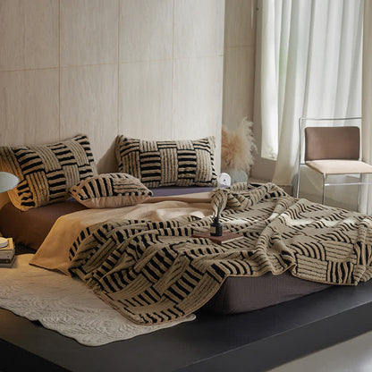 Coperta in pile geometrico Jacquard Ownkoti - image 11