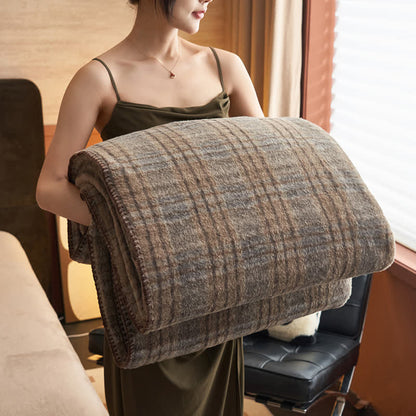 Coperta multiuso in pile reversibile a quadri classici Ownkoti - Talpa - Matrimoniale - image 15