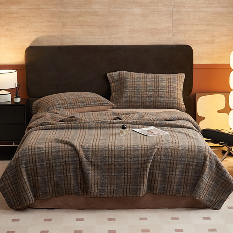 Coperta multiuso in pile reversibile a quadri classici Ownkoti - image 16