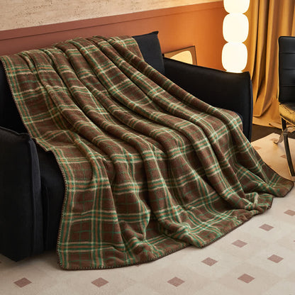 Coperta multiuso in pile reversibile a quadri classici Ownkoti - image 12