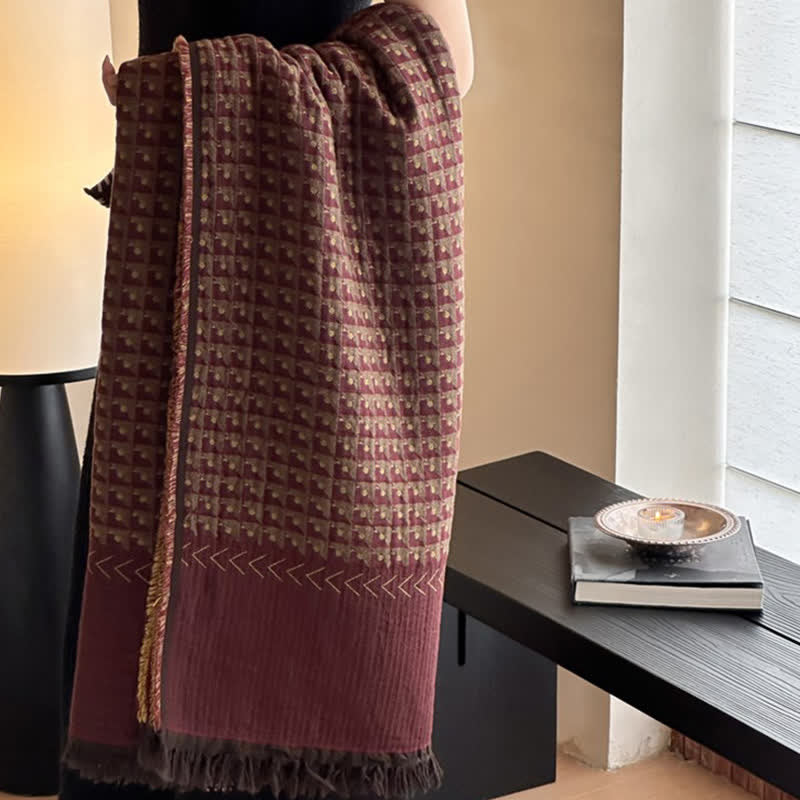 Coperta multiuso in jacquard di cotone vintage Ownkoti - image 5