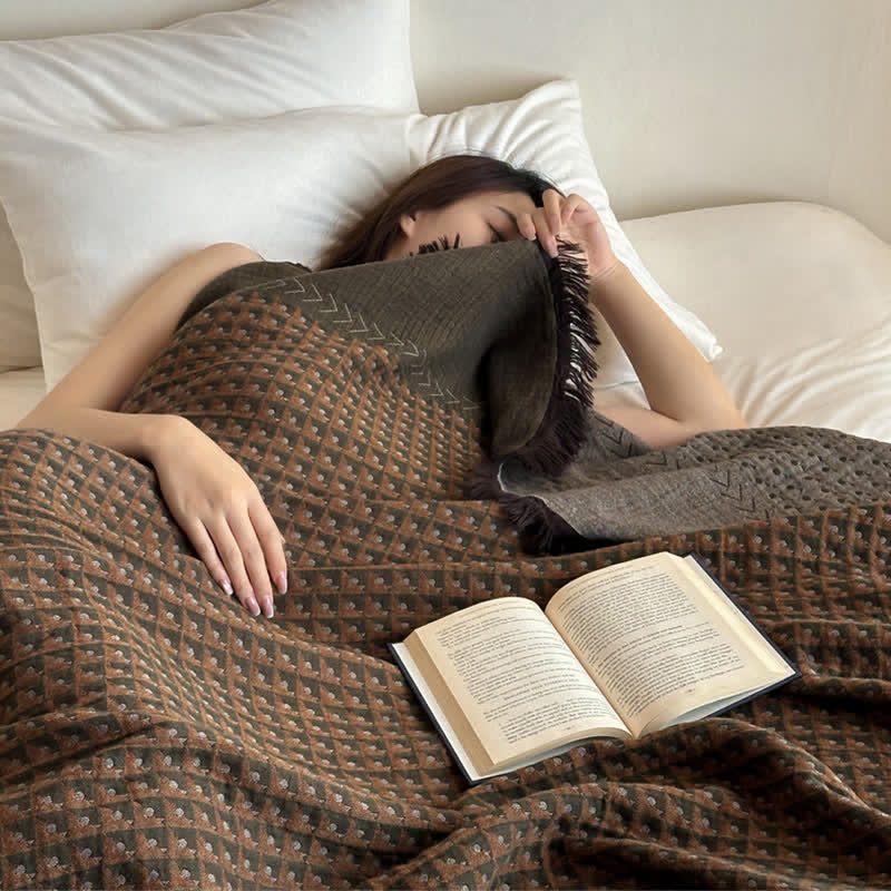 Coperta multiuso in jacquard di cotone vintage Ownkoti - image 10