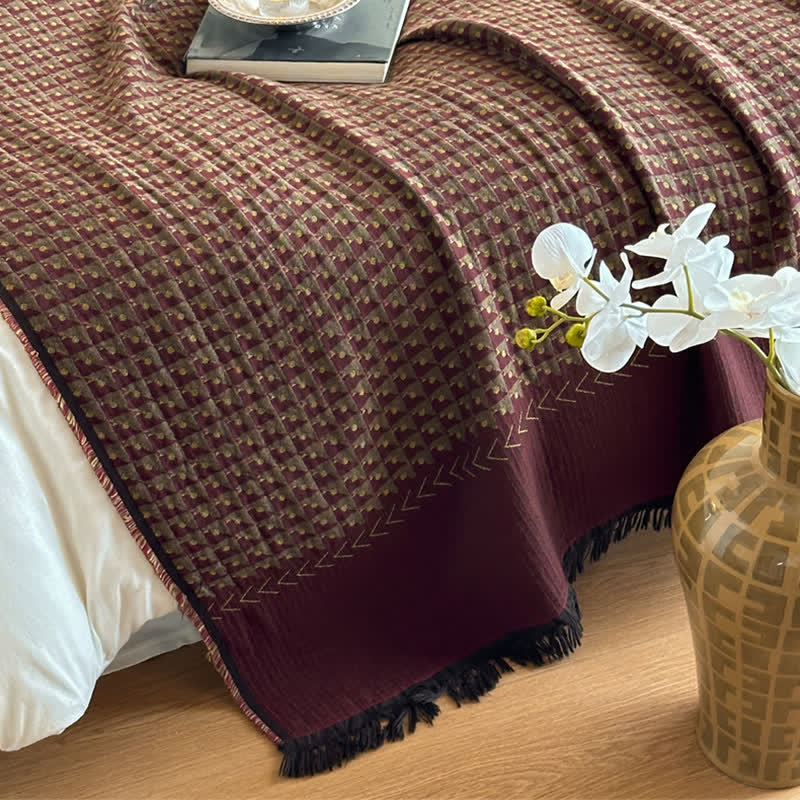 Coperta multiuso in jacquard di cotone vintage Ownkoti - image 7