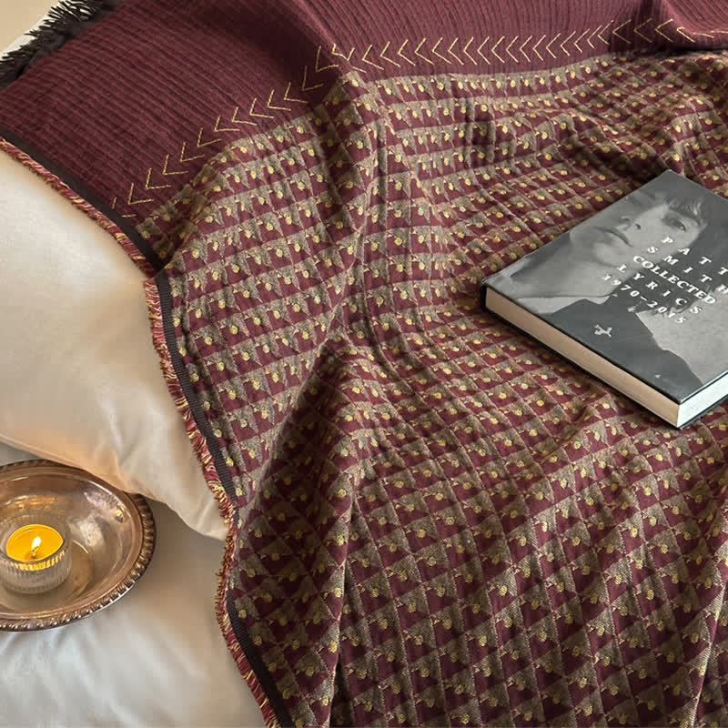 Coperta multiuso in jacquard di cotone vintage Ownkoti - image 6