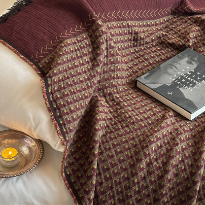 Coperta multiuso in jacquard di cotone vintage Ownkoti - image 6