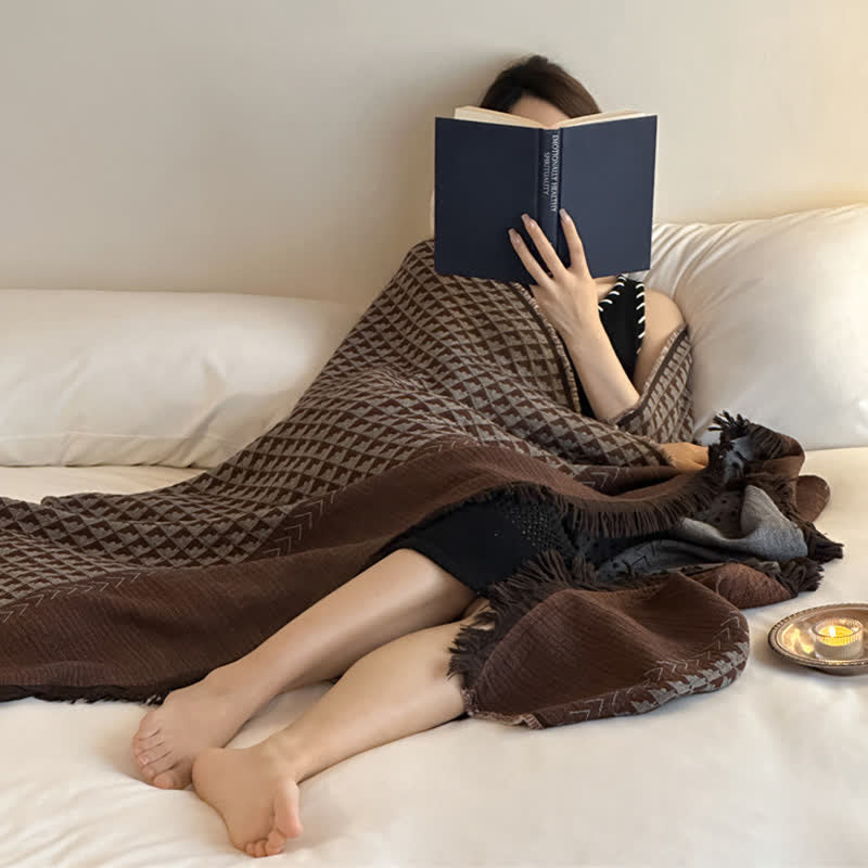 Coperta multiuso in jacquard di cotone vintage Ownkoti - image 25