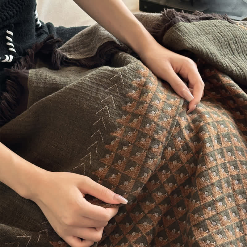 Coperta multiuso in jacquard di cotone vintage Ownkoti - image 16