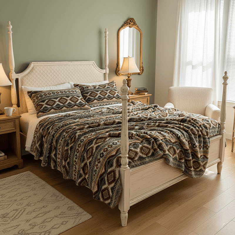 Coperta in pile soffice Bohemien Chic di Ownkoti - image 1