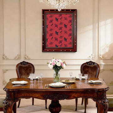 Dipinto decorativo in stile naturale con foglie di ginkgo di Ownkoti - image 0