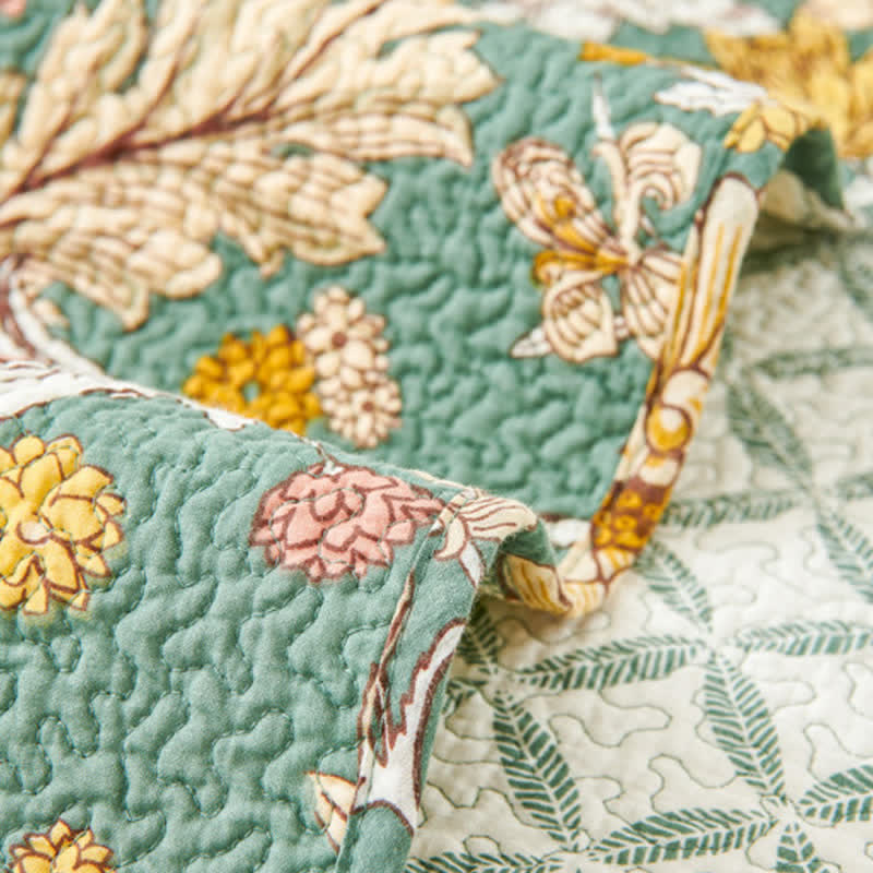Copriletto trapuntato floreale Ownkoti William Morris (3 pezzi) - image 6