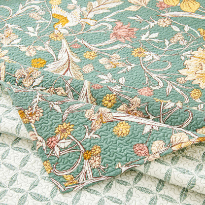 Copriletto trapuntato floreale Ownkoti William Morris (3 pezzi) - image 7