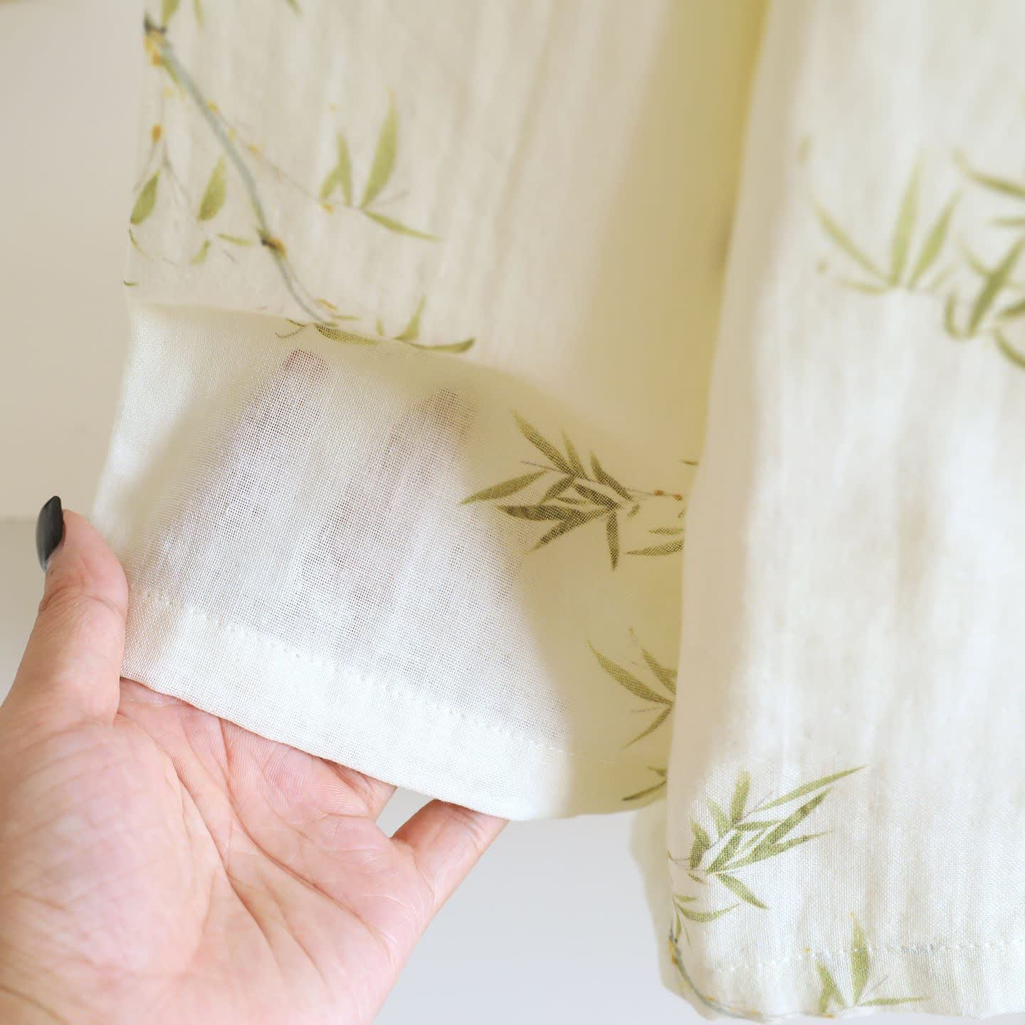 Loungewear in cotone con farfalle di bambù di ispirazione orientale Ownkoti - image 5