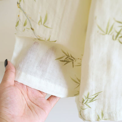 Loungewear in cotone con farfalle di bambù di ispirazione orientale Ownkoti - image 5