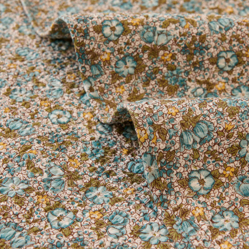 Set copriletto trapuntato floreale in cotone Ownkoti (3 pezzi) - image 9