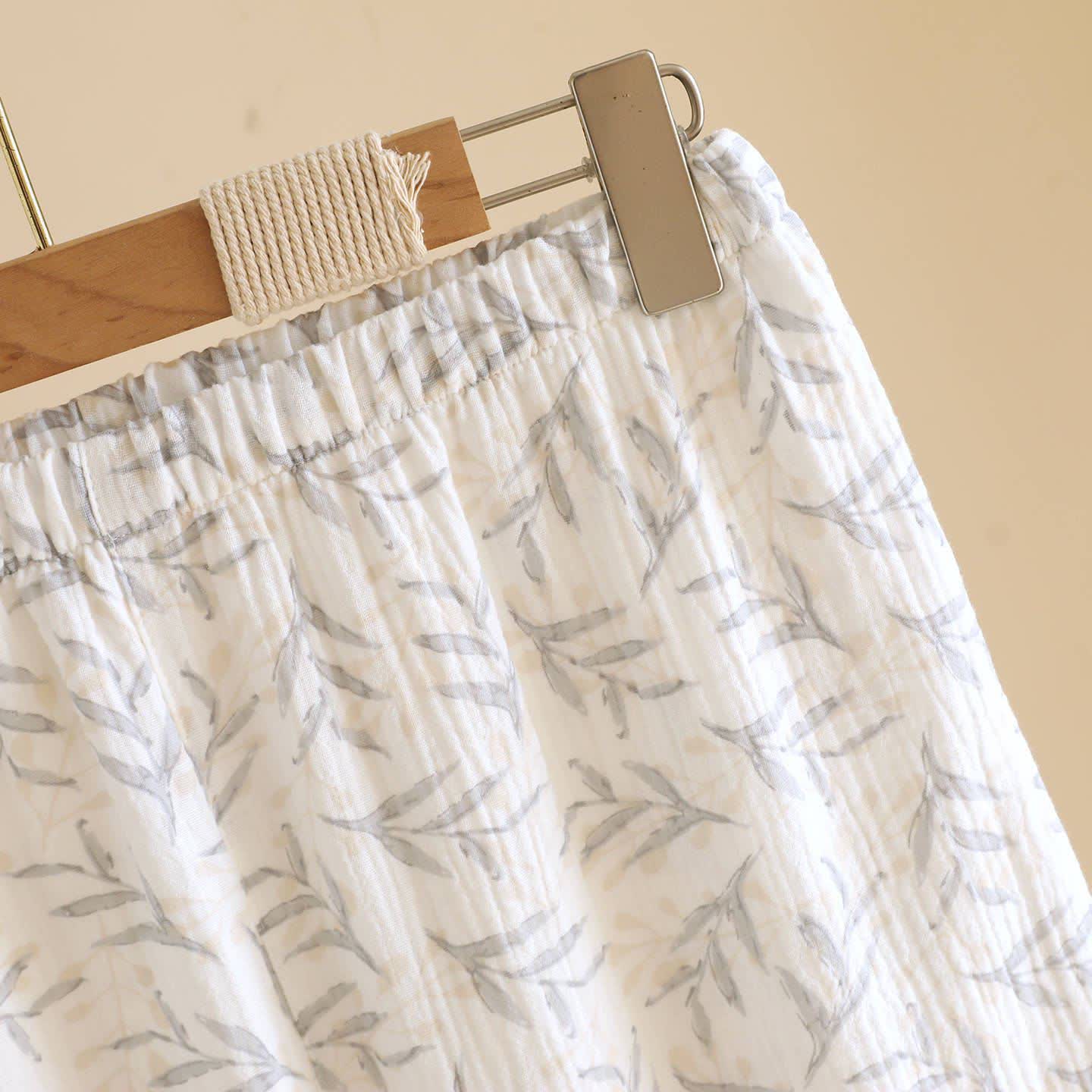 Loungewear in cotone con foglie di ispirazione orientale Ownkoti - image 13