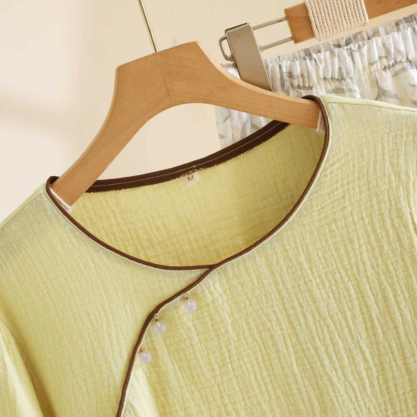 Loungewear in cotone con foglie di ispirazione orientale Ownkoti - image 6