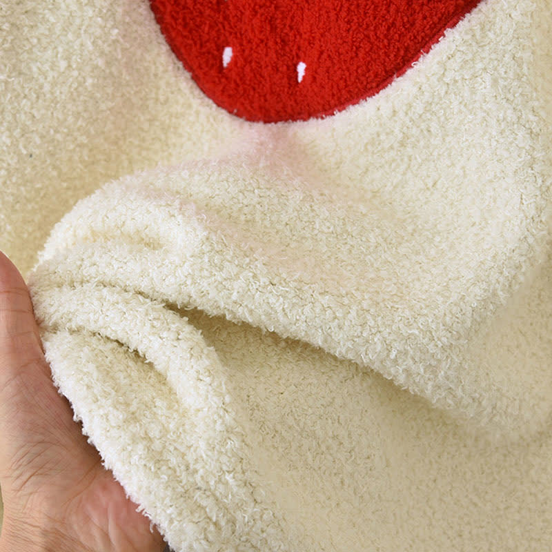 Completo da casa in sherpa con stampa di fragole Ownkoti - image 7