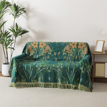 Coperta in garza di cotone con nappe Ownkoti Lily - 200cm x 230cm - image 0