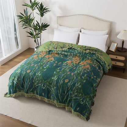 Coperta in garza di cotone con nappe Ownkoti Lily - image 5