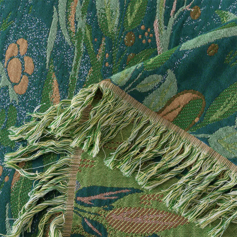 Coperta in garza di cotone con nappe Ownkoti Lily - image 7