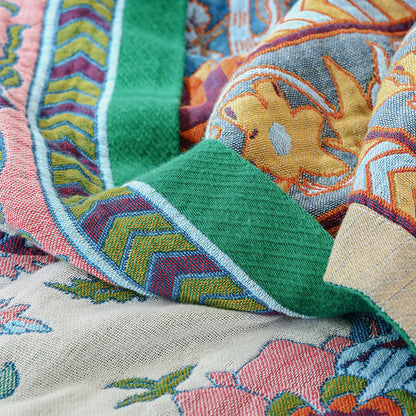 Coperta in garza di puro cotone con motivo floreale Ownkoti - image 5