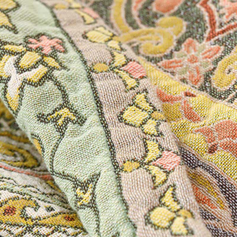 Elegante trapunta vintage in garza di cotone con motivo floreale - image 5