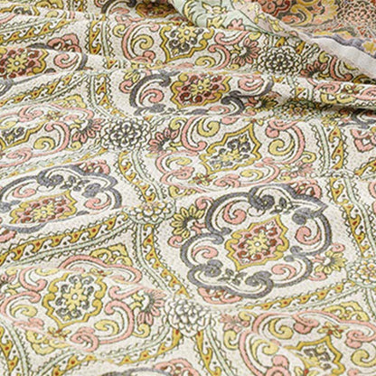 Elegante trapunta vintage in garza di cotone con motivo floreale - image 4