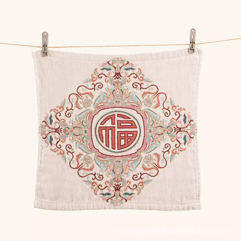 Asciugamano assorbente da cucina in cotone retrò di buon auspicio Ownkoti - image 6