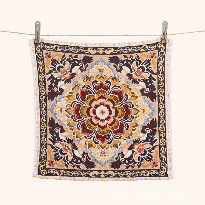 Asciugamano assorbente da cucina in cotone con motivo floreale retrò Ownkoti - image 4