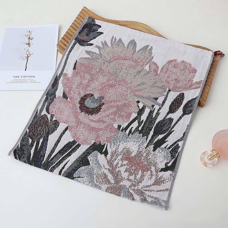 Asciugamano assorbente da cucina in cotone floreale di lusso Ownkoti - image 7