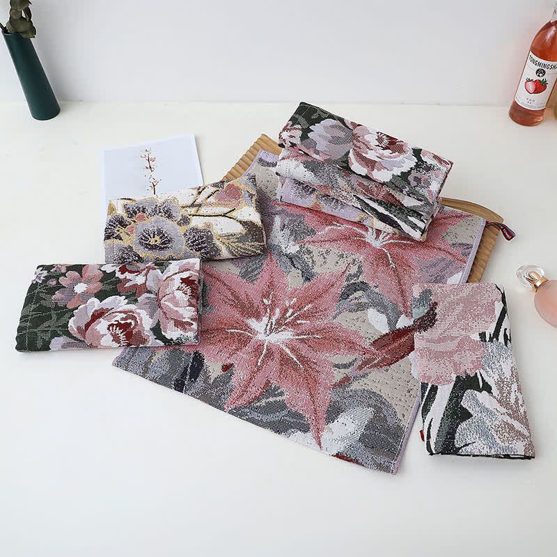 Asciugamano assorbente da cucina in cotone floreale di lusso Ownkoti - image 4