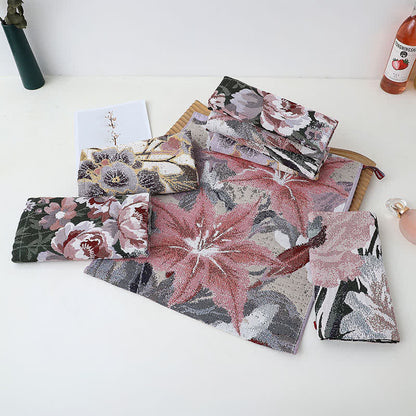 Asciugamano assorbente da cucina in cotone floreale di lusso Ownkoti - image 4