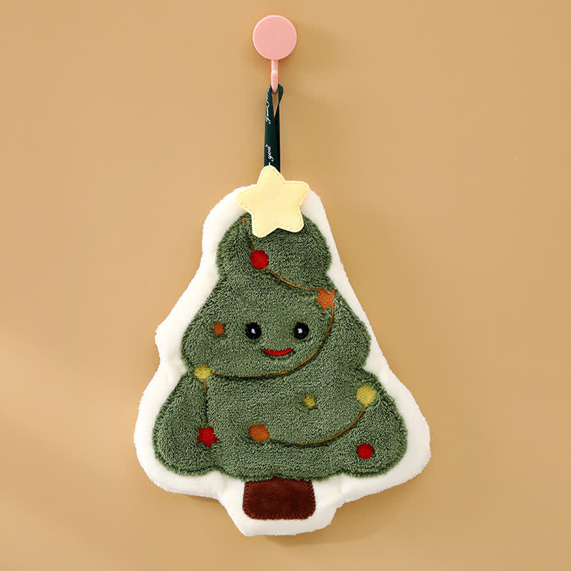Asciugamani da cucina e da bagno natalizi Ownkoti - Albero di Natale - 4 pezzi - 8" x 12" - image 6