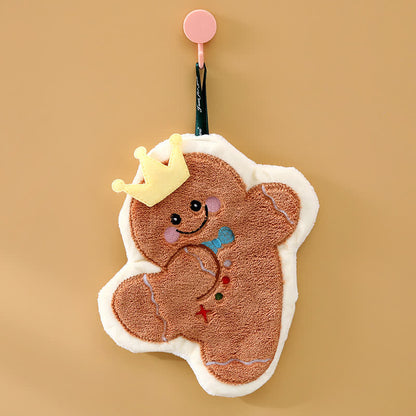 Asciugamani da cucina e da bagno natalizi Ownkoti - Omino di pan di zenzero - 4 pezzi - 8" x 12" - image 10