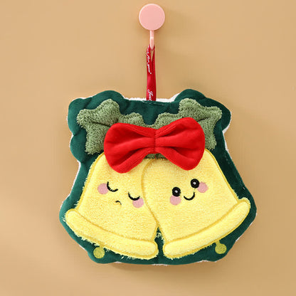 Asciugamani da cucina e da bagno natalizi Ownkoti - Campana - 4 pezzi - 8" x 12" - image 11