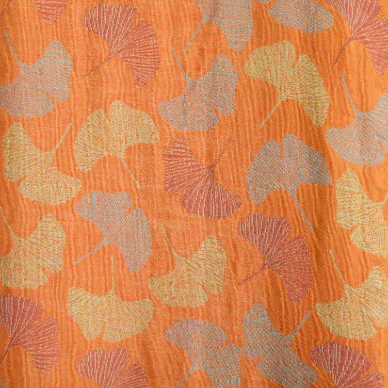 Kimono in cotone con foglie di ginkgo arancione Ownkoti - image 7