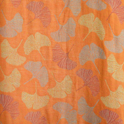 Kimono in cotone con foglie di ginkgo arancione Ownkoti - image 7