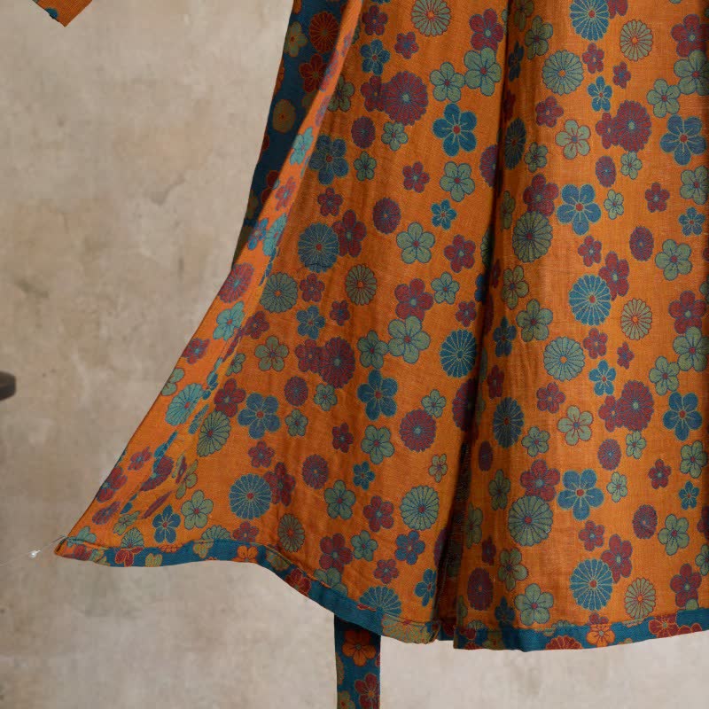 Kimono in cotone jacquard floreale vintage Ownkoti - image 4