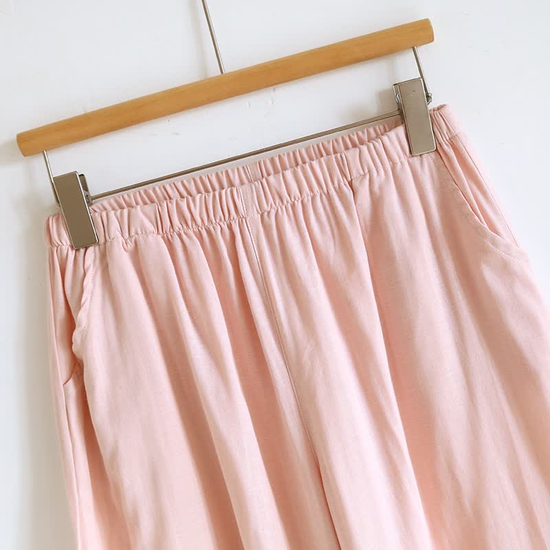 Completo da notte ricamato floreale in stile orientale Ownkoti - image 11