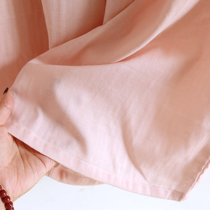 Completo da notte ricamato floreale in stile orientale Ownkoti - image 13