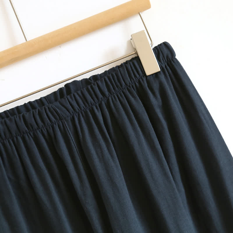 Set da salotto unisex in kimono di cotone tinta unita Ownkoti - image 14