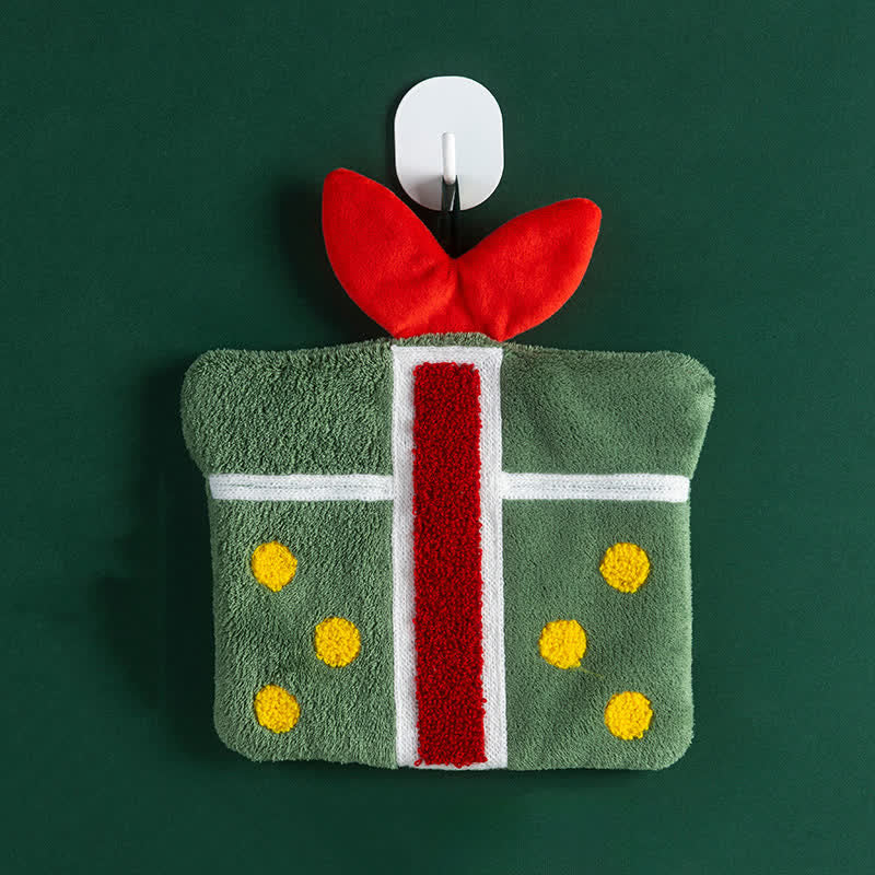 Asciugamani ad asciugatura rapida con motivo natalizio Ownkoti - Scatola regalo - 4 pezzi - image 11