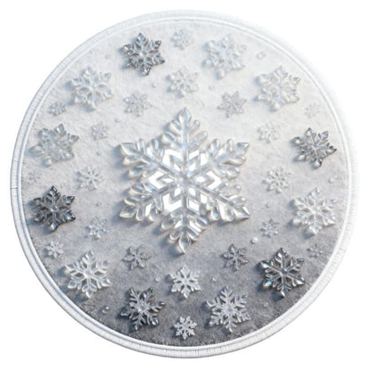 Tappeto effetto fiocco di neve natalizio 3D Ownkoti - image 4