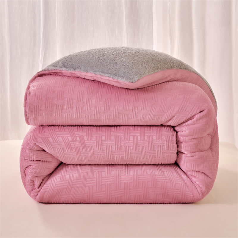 Coperta in sherpa con trama a nido d'ape di Ownkoti - image 13