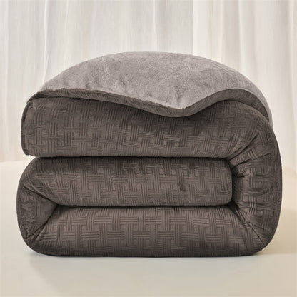 Coperta in sherpa con trama a nido d'ape di Ownkoti - image 15