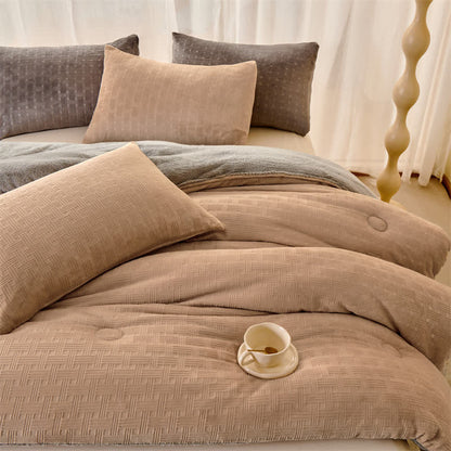 Coperta in sherpa con trama a nido d'ape di Ownkoti - image 1
