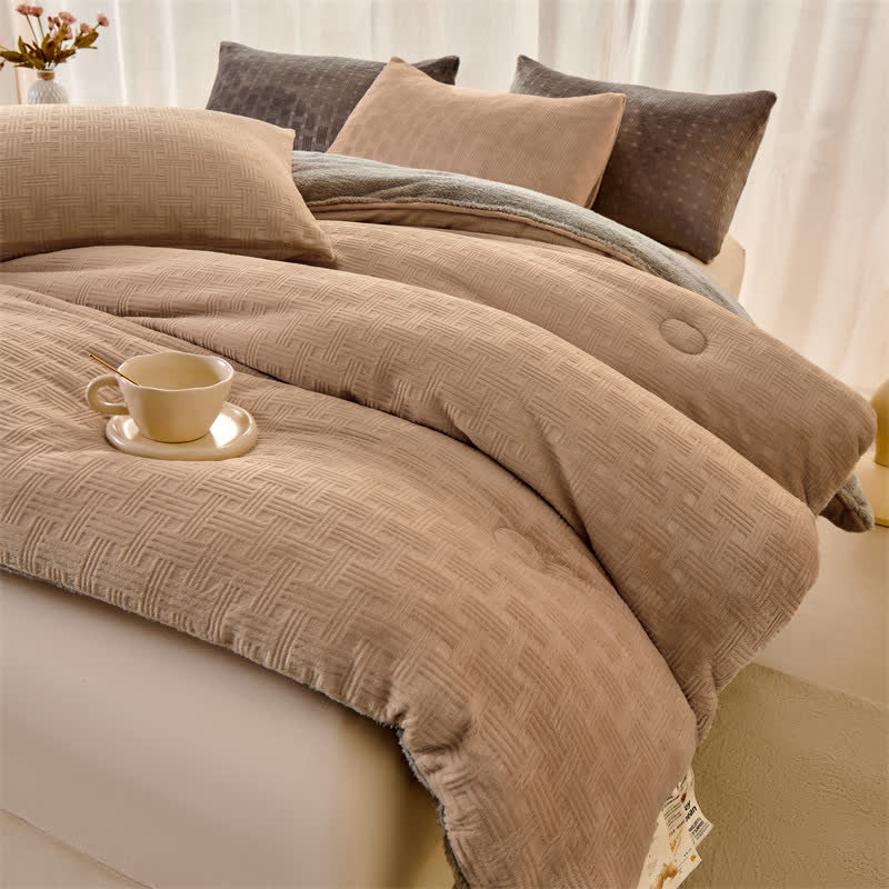 Coperta in sherpa con trama a nido d'ape di Ownkoti - image 2