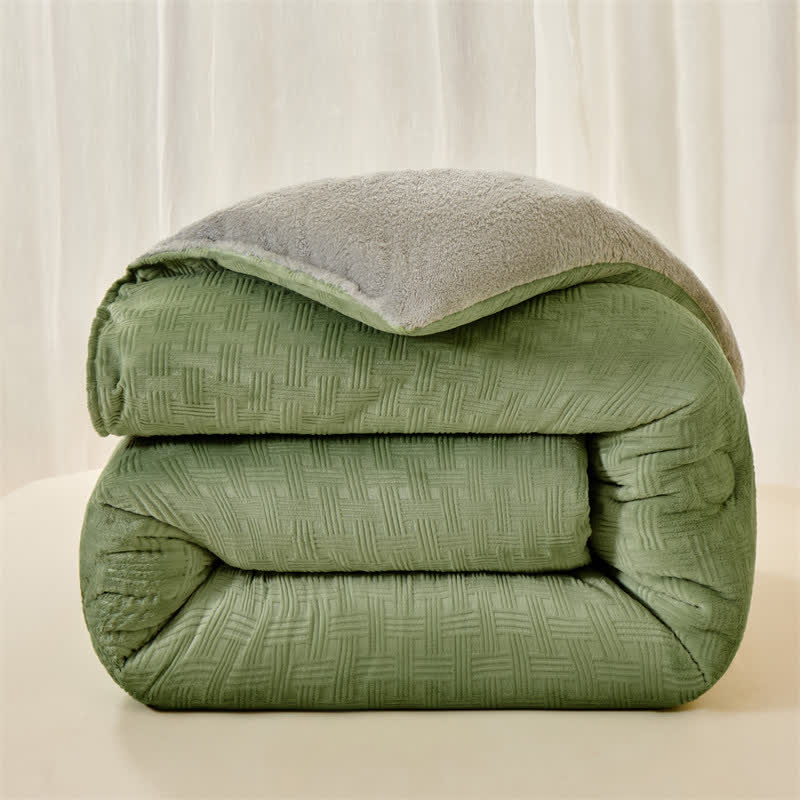 Coperta in sherpa con trama a nido d'ape di Ownkoti - image 11