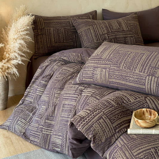 Set da 4 pezzi in cotone spazzolato tribale bohémien Ownkoti - image 0