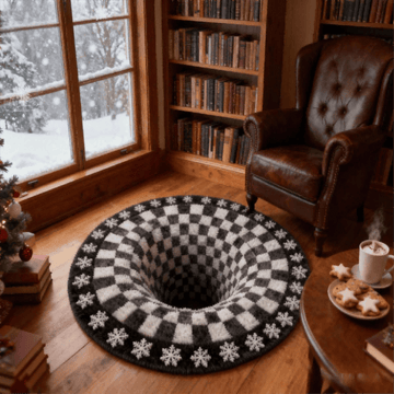 Tapis à carreaux 3D Ownkoti Black Hole - image 0